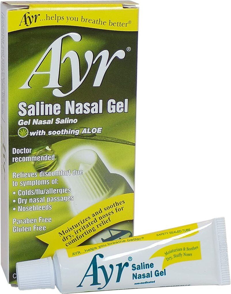 Best Nasal Moisturizers For Oxygen Users- Ayr Saline Nasal Gel